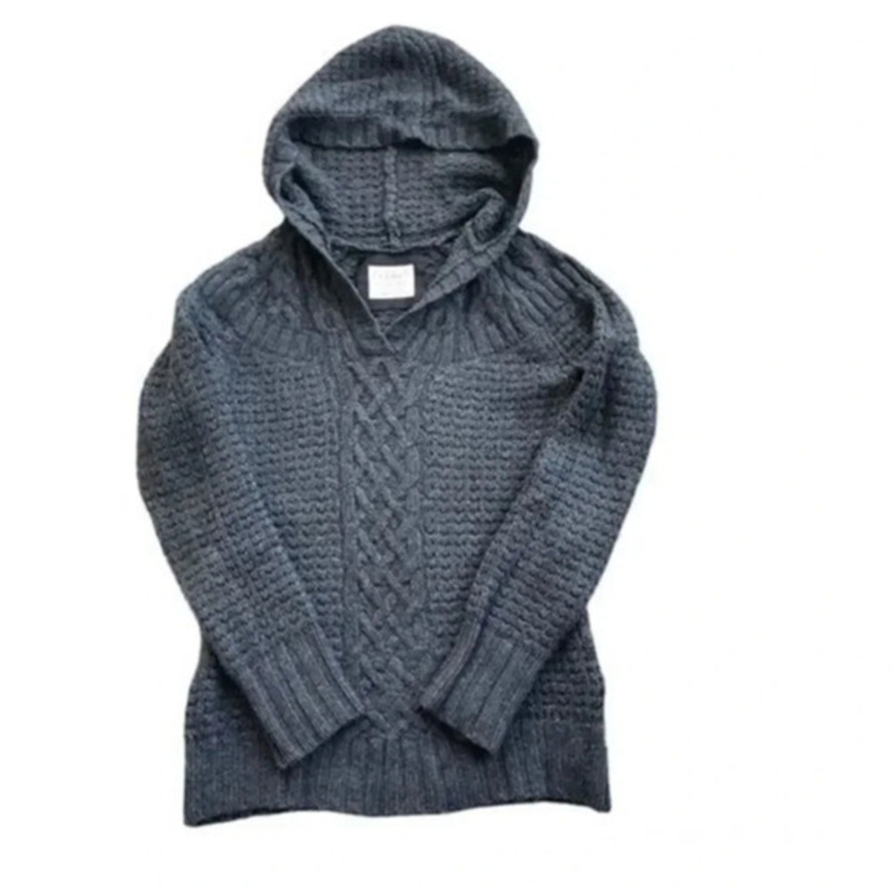 Old Navy charcoal gray knit sweater hoodie  size Small preloved